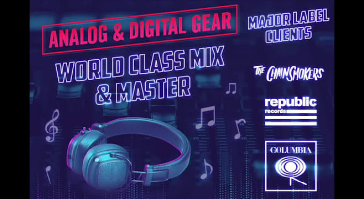 I will mix and master to major label standard with analog gear