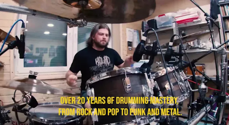 I will record world class rock or metal acoustic drums for you