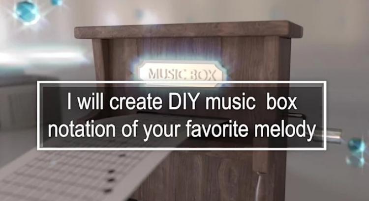I will create professional DIY music box notation for 15 or 30 note mechanisms
