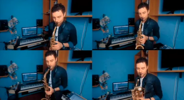 I will record a professional big band saxophones section