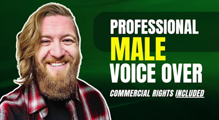 I will record a deep, professional english male voice over