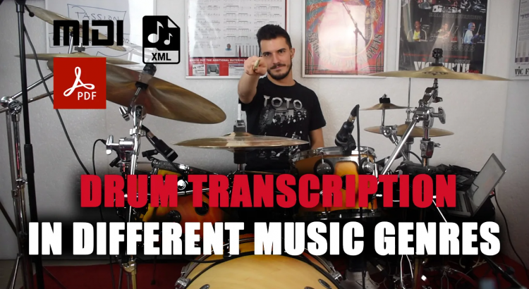 I will do transcription of drum part in different music genres