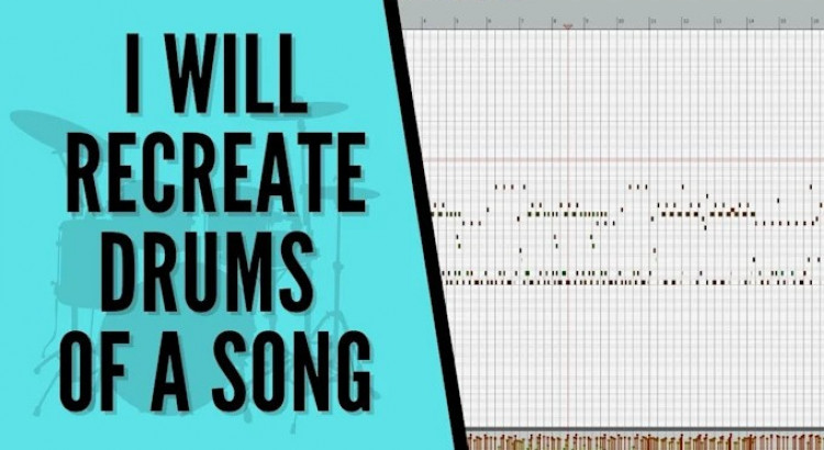 I will recreate drums of a popular song