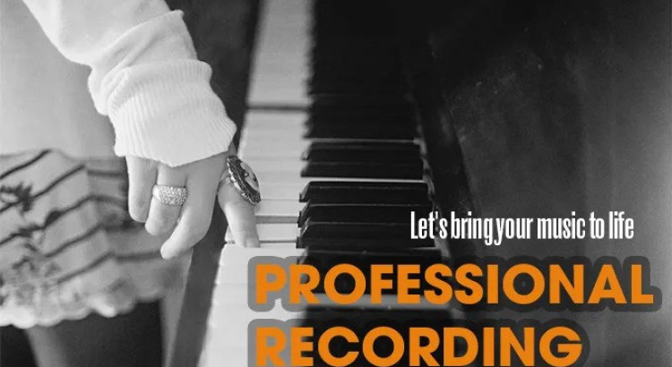 I will record a piano midi or wav24bit or mp3 track