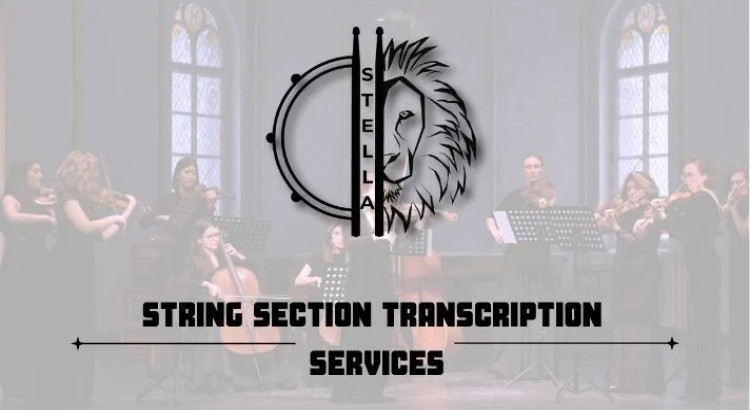 I will do accurate transcriptions for violin, viola, and cello in one day