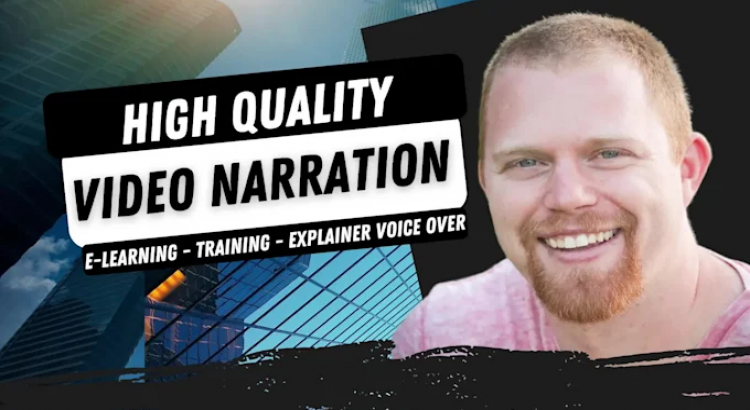 I will record a male voice over for corporate narration and explainer videos