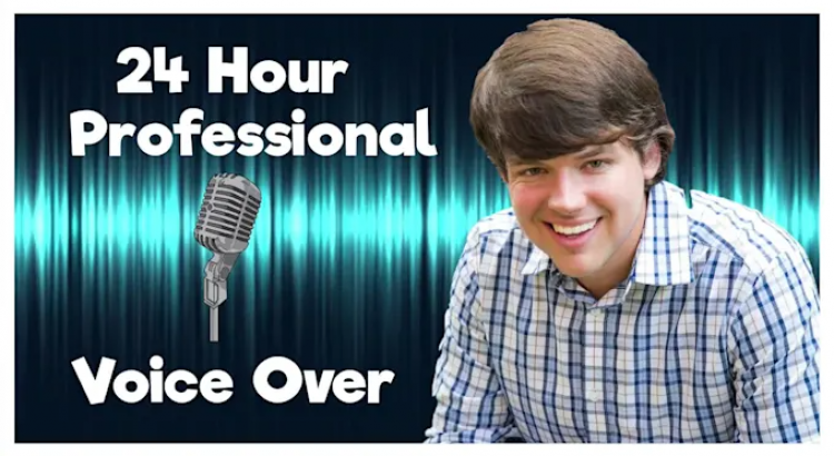 I will record an american male voice over in english