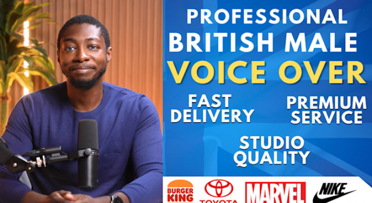 I will record a professional, british male voice over