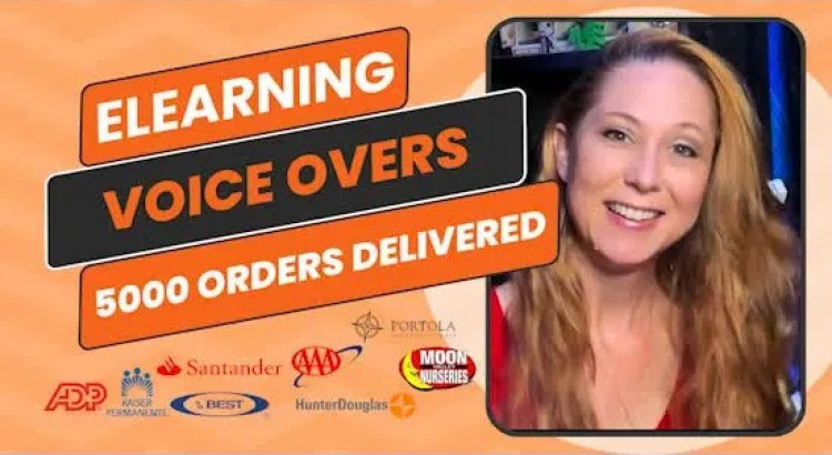 I will record elearning, online training course, female voice over