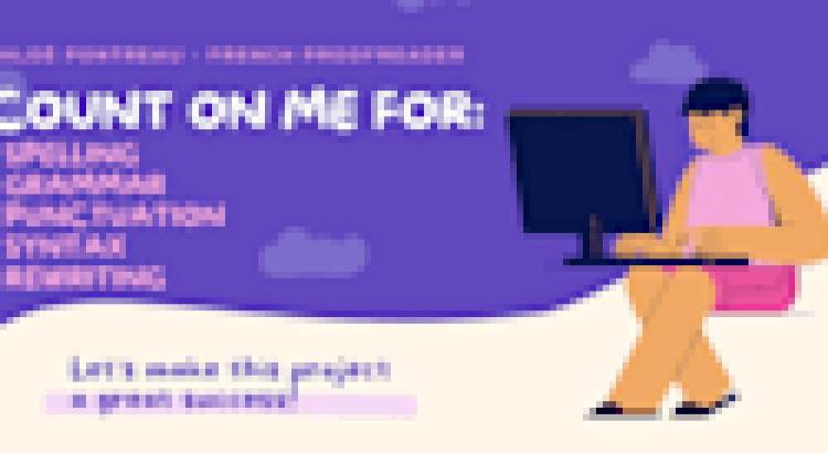 I will proofread your french translations and copy