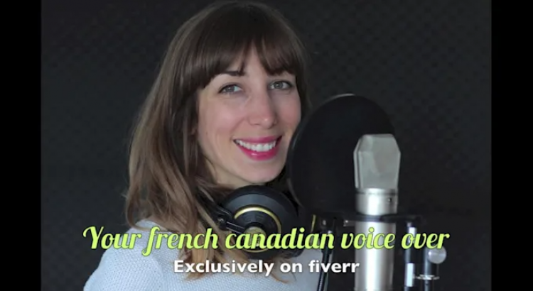 I will record a french canadian voice over