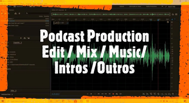 I will edit and mix your podcast audio