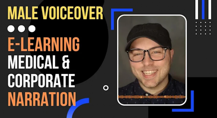 I will record male corporate narration