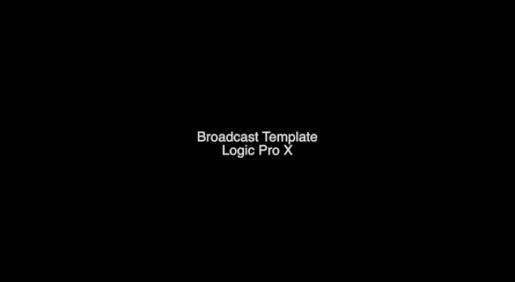 I will create a broadcast audio template for your church