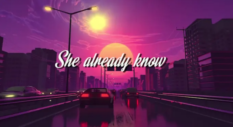 I will create animated lyric music video in 24 hours