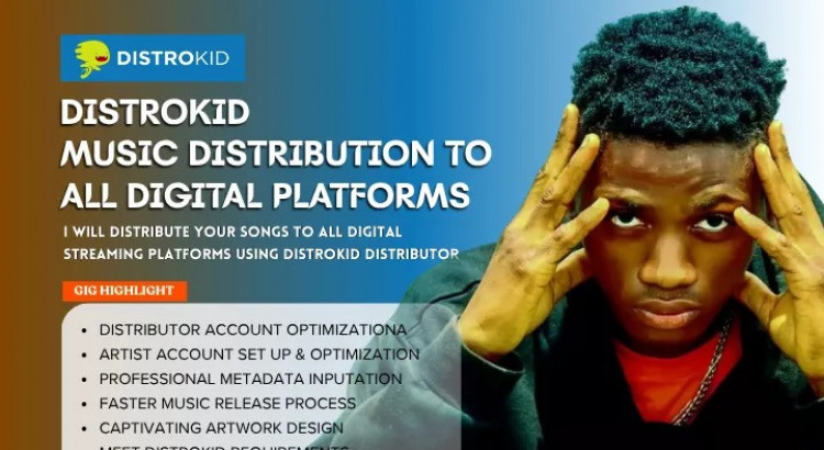 I will I will upload, submit and distribute your music to all digital stores via Distrokid