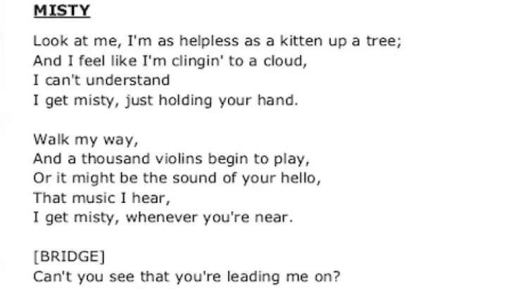 I will Lyric sheet writer// gigs & general use